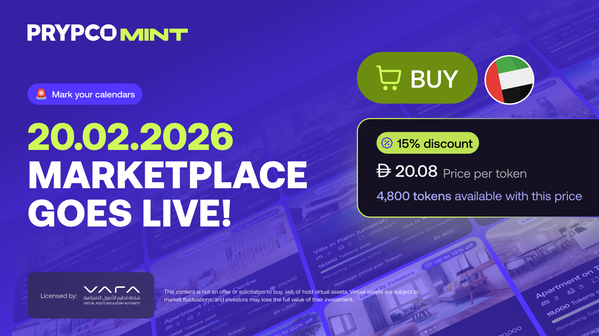 How to buy property tokens on PRYPCO Mint Marketplace?